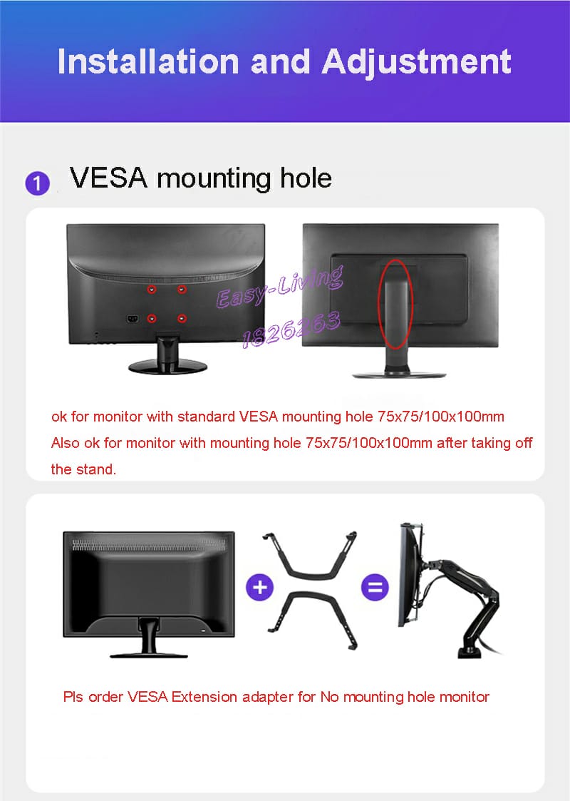 Dual Monitor Desk Mount Stand Gas Spring 360 Degree Full Rotation ; Computer Monitor Arm for Two Screens 17″ – 27″ Inch with 2~9 Kg Load Capacity for Each Display ; F160 Dual Monitor Desk Mount Stand Gas Spring 360 Degree Full Rotation ; Computer Monitor Arm for Two Screens 17″ – 27″ Inch with 2~9 Kg Load Capacity for Each Display ; F160